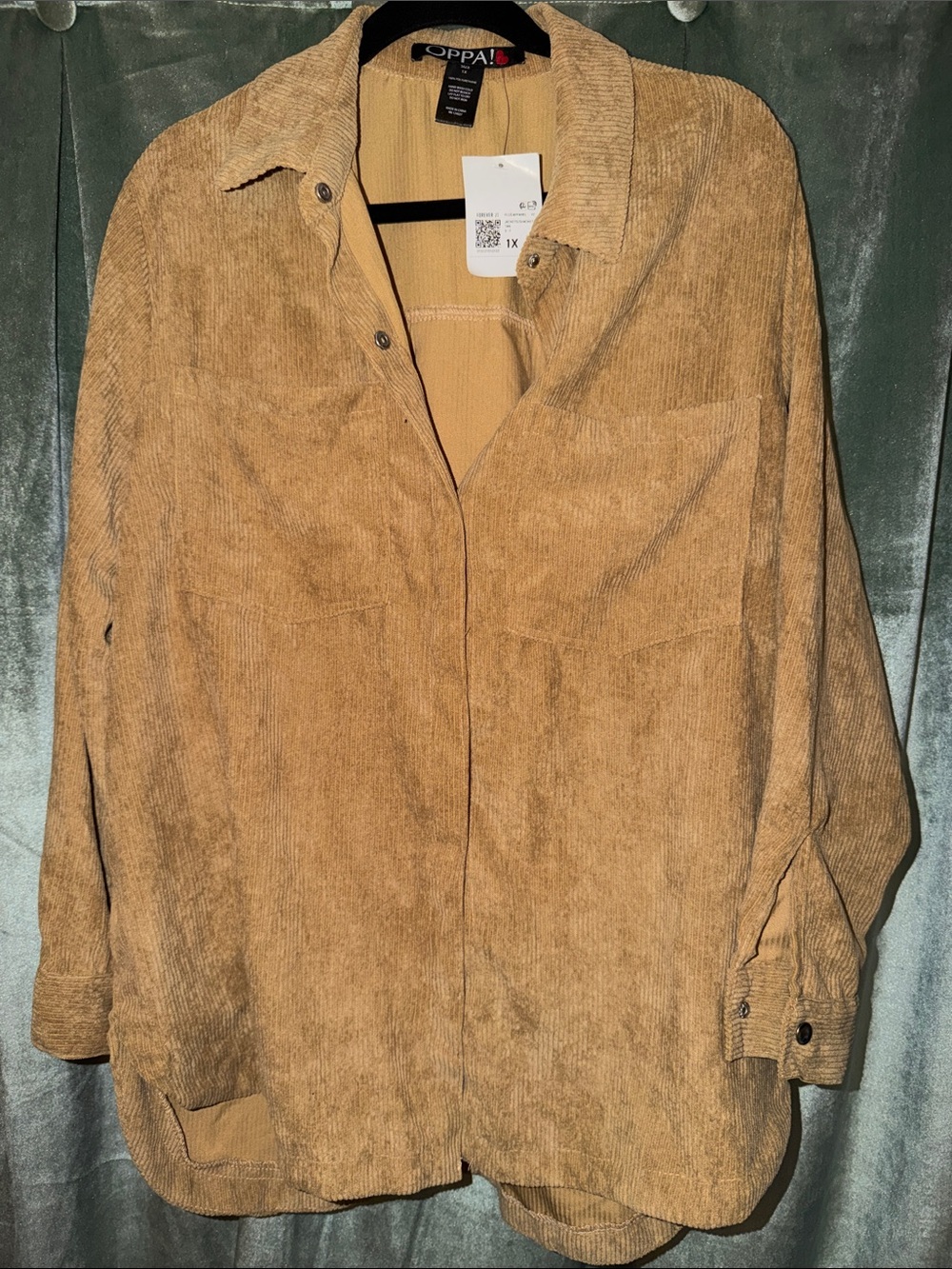 Forever 21 Tan Corduroy Button-Up Jacket/Shacket